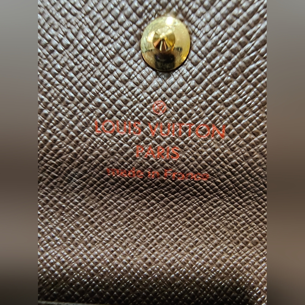 Authentic Louis Vuitton Damier Ebene Canva 4-Key Holder NWOT - Picture 2 of 7